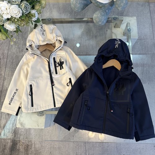 Moncler Kids Premium Fleece-Lined Outdoor Jacket with Embroidery 