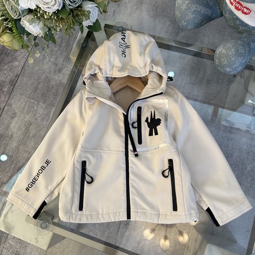 Moncler Kids Fleece Lined Outdoor Jacket 