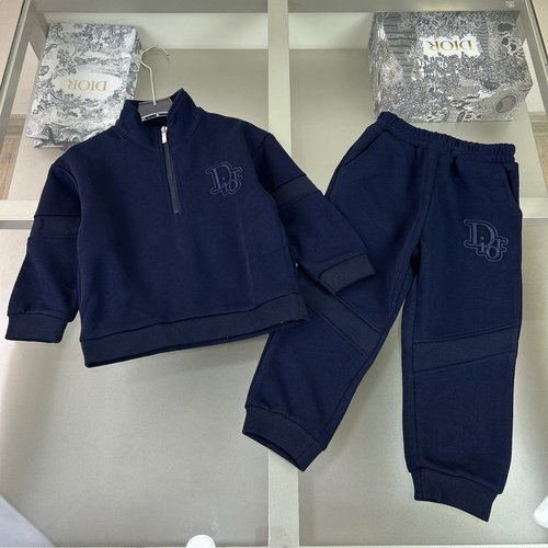 Dior Kids High-End Co-ord Set, Premium Cotton, Logo Embroidery, Comfortable & Stylish