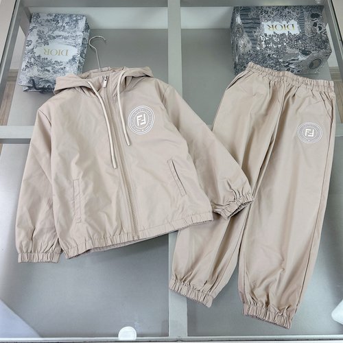 Fendi Kids Coordinated Outfit Set, Soft Woven Fabric