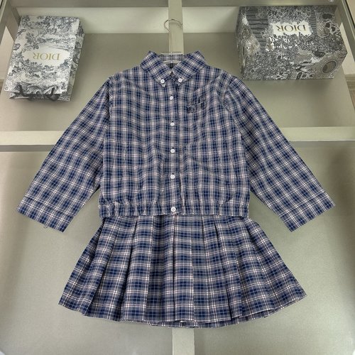 Dior Girls Jacquard Dress Set - Comfortable & Stylish