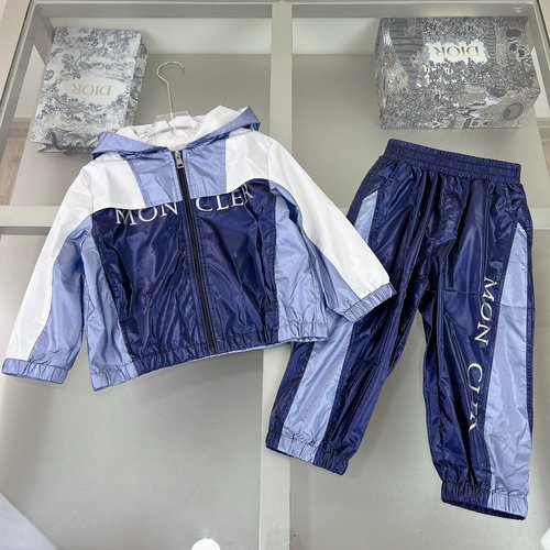 Moncler Kids High-End Track Suit with 3D Cut & Waterproof Ankle Zippers