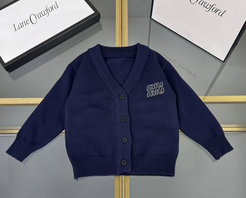 Miu Miu Kids Premium Cardigan - Soft Blended Fabric, Comfortable & Stylish