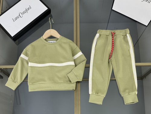 Dior Kids Comfy Stylish Modal Cotton Striped Outfit Set