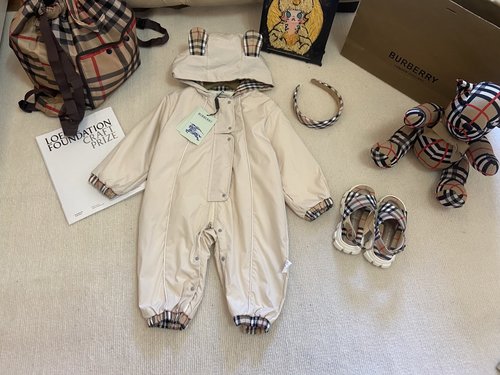 Burberry Fleece-Lined Toddler Coverall 