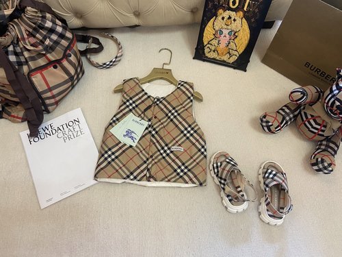 Burberry Reversible Comfortable Baby & Kids Coat (Black Checkered)