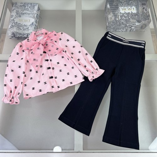 Chanel Girls Premium Girls Set with Flared Pants