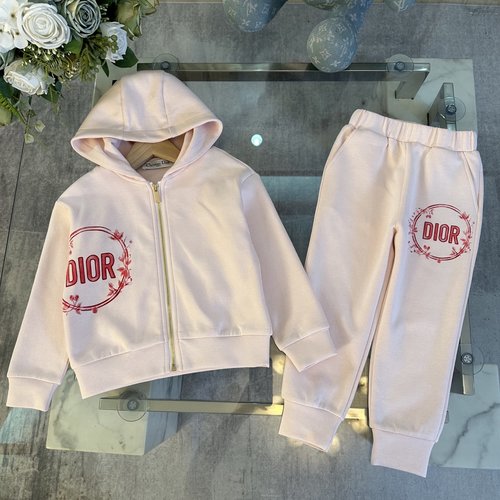 Dior Kids Premium Cotton Set with 3D Letter Print