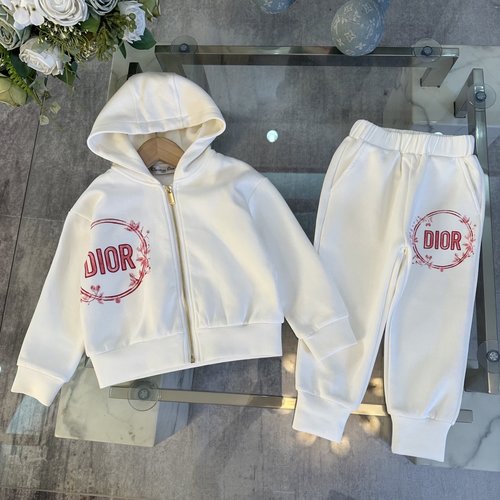 Dior Kids Premium Cotton Set with 3D Logo Print