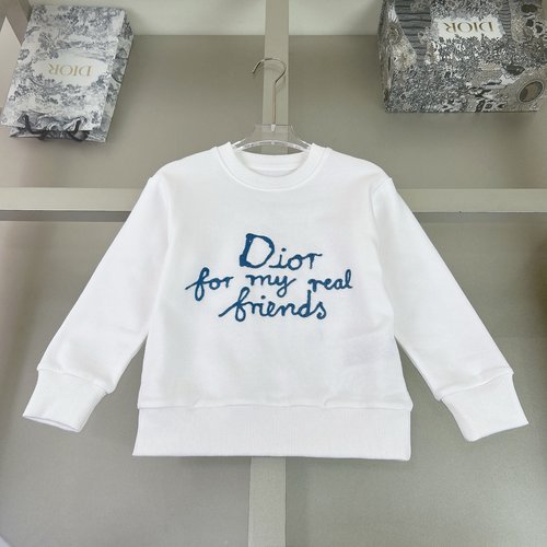 Dior Kids Embroidered Sweatshirt, Soft Terry, Breathable & Comfortable 