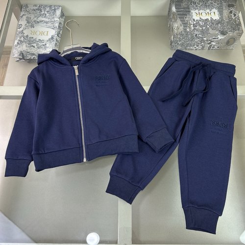 Fendi Unisex Kids Cotton Outfit Set - Comfortable & Stylish