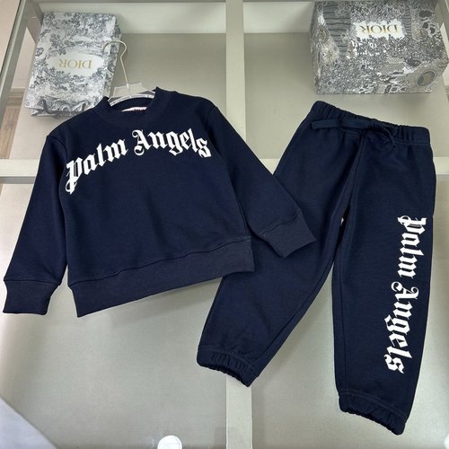 Palm Angels High-End Unisex Kids Set Classic Logo 100 Cotton