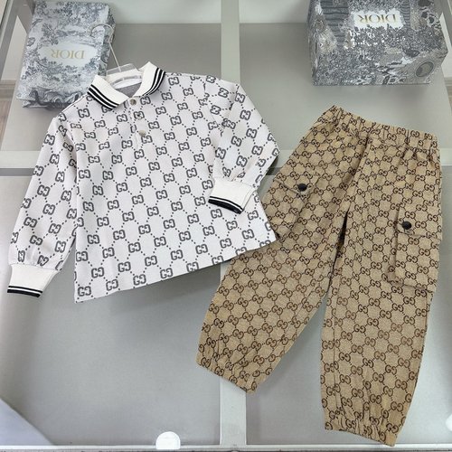 Gucci Unisex Kids Cotton Outfit Set Soft & Stylish 