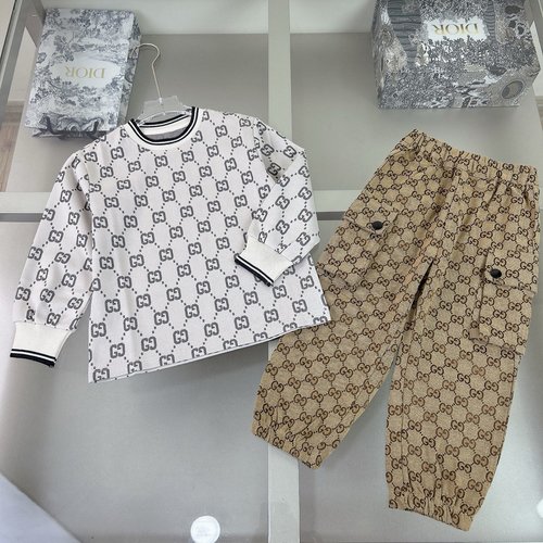 Gucci Unisex Kids Cotton Outfit Set - Comfortable & Stylish