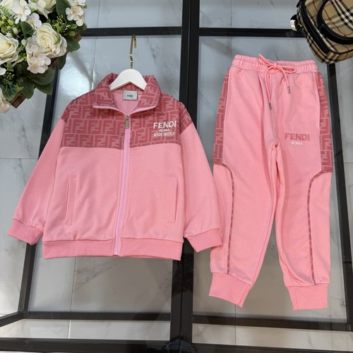 Fendi Unisex Kids Premium Set - Classic Logo, Cotton, Comfortable & Stylish