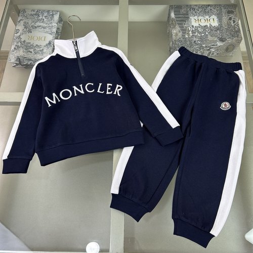 Moncler Unisex Premium Kids Cotton Fleece Tracksuit (Comfy & Stylish)