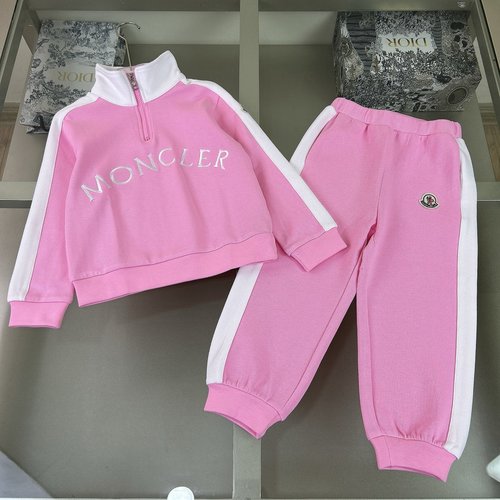 Moncler High-end Kids Unisex Set, Cotton Terry, Comfortable & Stylish