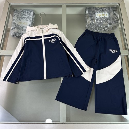Fendi Kids Cotton Set with Classic Logo 