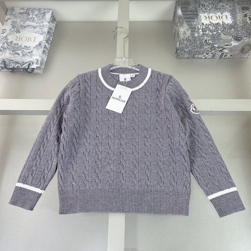 Moncler High-End Unisex Kids Wool-Blend Sweater Soft Stylish 