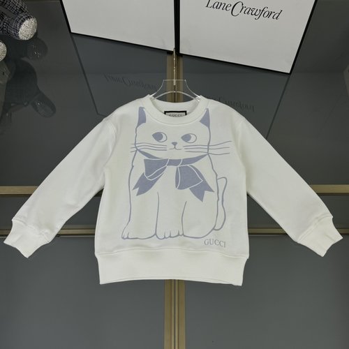 Gucci Unisex Kids Premium Sweatshirt Cotton Terry Retro Graffiti Print
