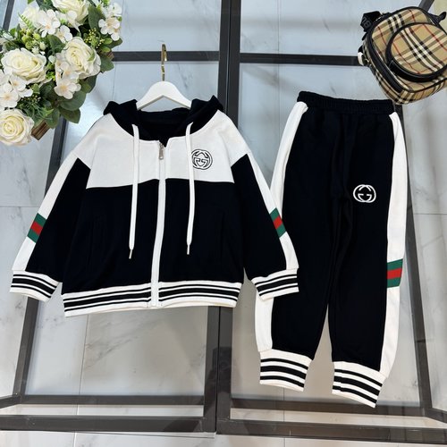 Gucci Unisex Kids Classic Logo Cotton Set - Comfortable Stylish 