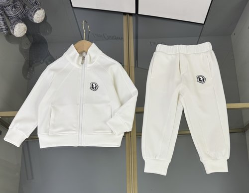Dior Kids Cotton Co-ord Set with Embroidered Logo