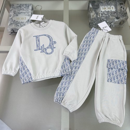 Dior Unisex Kids Cotton Set - Comfortable & Stylish