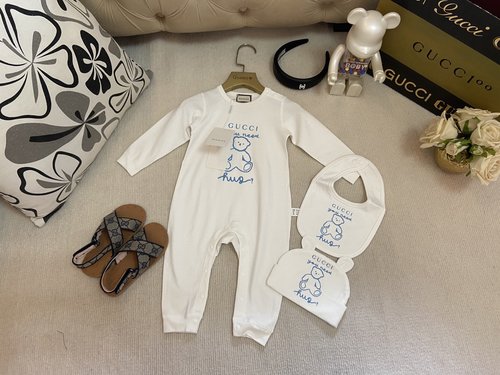 Gucci Premium Soft Baby Cotton Onesie for Boys & Girls