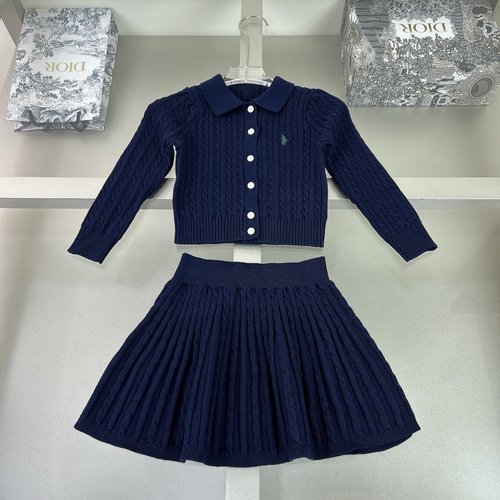 Polo Ralph Lauren Girls Wool-Blend 2-Piece Skirt Set