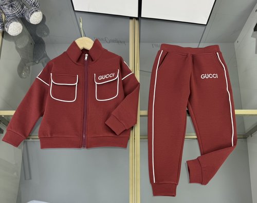 Gucci Kids Premium Cotton Set - Patch Pocket, Stylish & Comfortable