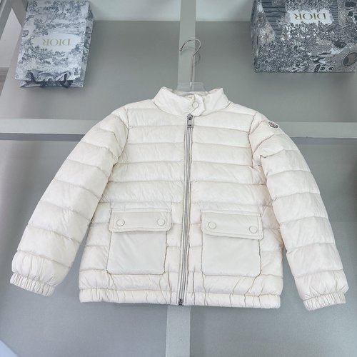 Moncler Kids Lightweight Down Jacket 90 White Duck Down 