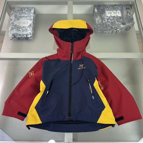 Arcteryx Kids Premium Windbreaker Waterproof Windproof Adjustable Hood