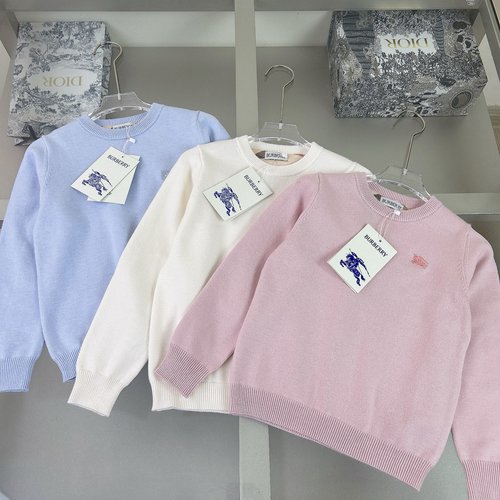 Burberry Premium Unisex Kids Wool-Blend Sweater 