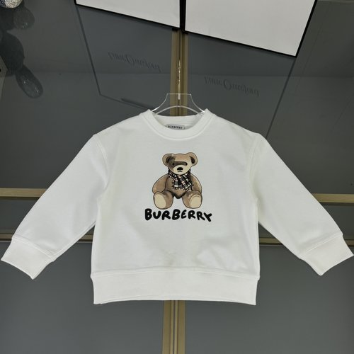 Burberry Kids 3D Teddy Bear Graffiti Cotton Terry Sweatshirt