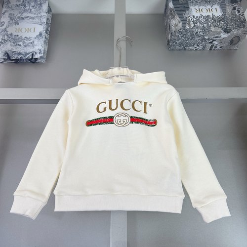 Gucci Unisex Kids Pure Cotton Hoodie Comfortable Stylish