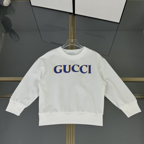 Gucci Kids Unisex Cotton Terry Sweatshirt with Letter Print
