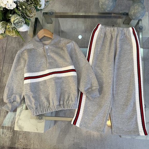 Gucci Unisex Kids Terry Set with Embroidery & Custom Rib