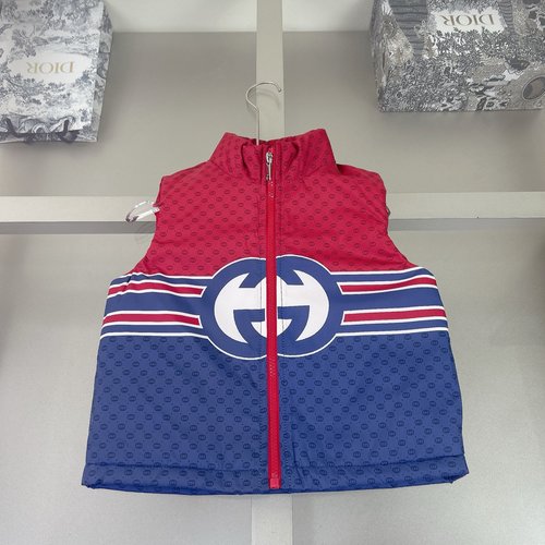 Gucci Kids Padded Vest - Snap, Pockets, Elastic Hem 