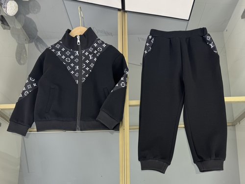 LV Unisex Kids High-End Cotton Set, Classic Monogram 