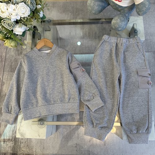 Moncler Unisex Kids Cotton Terry Outfit Set 