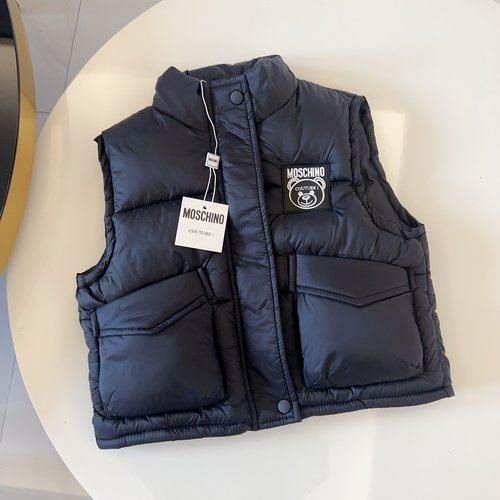 Moschino Kids High-End Padded Vest Jacket for Boys & Girls