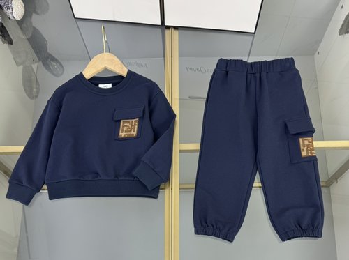 Fendi Kids Premium Modal Cotton Set with Printed Pocket