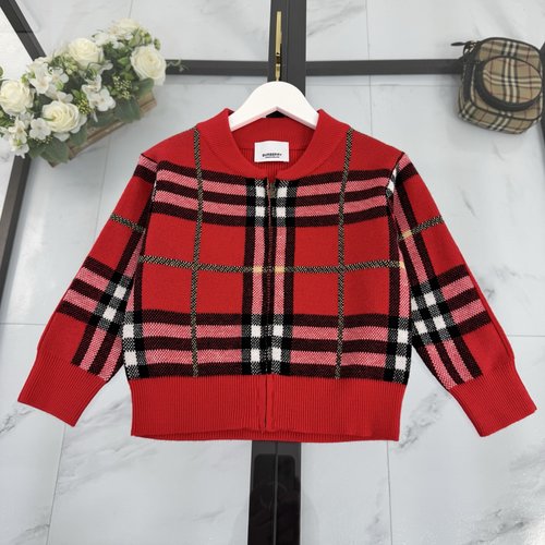 Burberry Girls High-End Knit Cardigan (Cotton-Cashmere Blend)