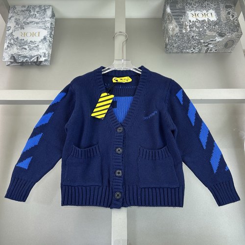 Fendi Boys & Girls Wool Blend Cardigan - Soft & Stylish