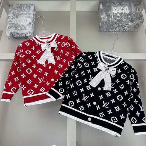 LV Girls High-End Knit Cardigan Soft Stylish