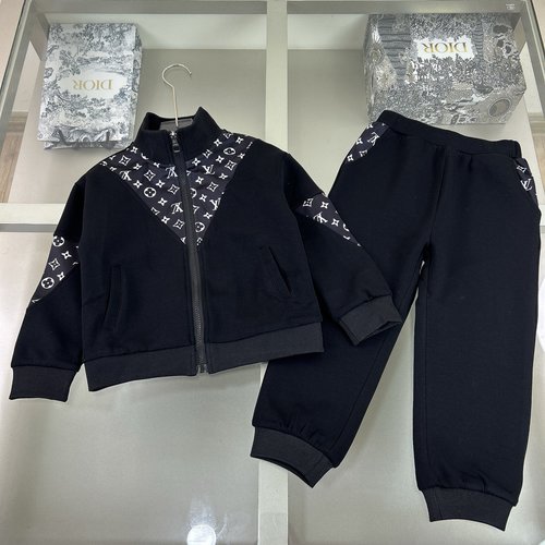 LV Kids Classic Monogrammed Cotton Outfit Set