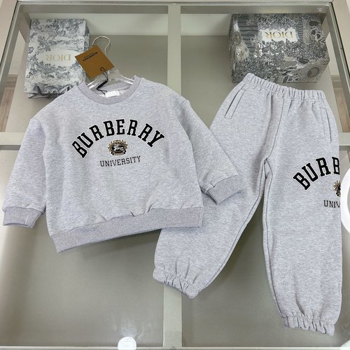 Burberry Unisex Kids Fleece-Lined Cotton Sweat Set