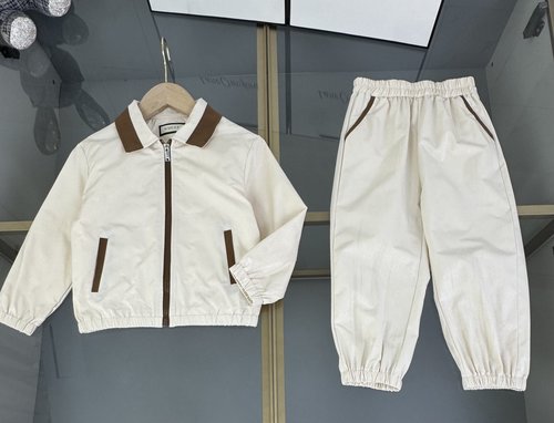 Gucci Kids Retro Color Block Woven Cotton Set