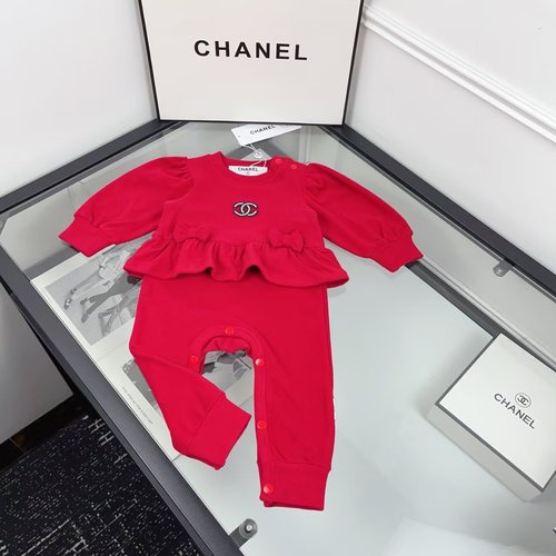 Chanel Girls Premium Soft Versatile Infant-Safe Cotton Onesie Set