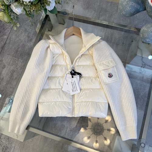 Moncler Kids Cashmere & Goose Down Warm Jacket 
